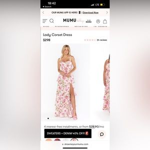 Show me your mumu lady corset dress